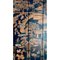 Biombo chino vintage de seis paneles lacado en negro y dorado, Imagen 3