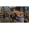 Schermo da terra a sei pannelli vintage laccato nero e dorato, Cina, Immagine 4