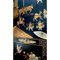 Vintage Chinese Black and Gilt Lacquered Six Panel Floor Screen 5