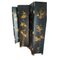 Vintage Chinese Black and Gilt Lacquered Six Panel Floor Screen, Image 2