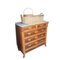 Modernist French Chest of Drawers with Marble Top, Image 4