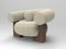 Cassette Armchair in Outdoor Talea Linen Fabric and Smoked Oak by Alter Ego for Collector 2