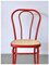 Italian Red Metal Bistro Chair from Molteni, 1980s, Image 2