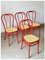 Italian Red Metal Bistro Chair from Molteni, 1980s 1