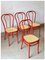 Italian Red Metal Bistro Chair from Molteni, 1980s, Image 1