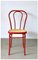 Italian Red Metal Bistro Chair from Molteni, 1980s, Image 5