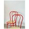Italian Red Metal Bistro Chair from Molteni, 1980s 4