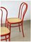 Italian Red Metal Bistro Chair from Molteni, 1980s 6