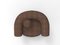 Butaca Cassette de tela tricot marrón para exteriores y roble ahumado de Alter Ego para Collector, Imagen 5