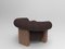 Cassette Armchair in Outdoor Tricot Brown Fabric and Smoked Oak by Alter Ego for Collector 4