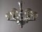 Art Nouveau Chandelier in Chrome and Brass, 1920s 19