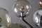 Lámpara de araña modernista de cromo y latón, años 20, Imagen 6