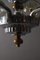 Lámpara de araña modernista de cromo y latón, años 20, Imagen 17
