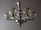 Art Nouveau Chandelier in Chrome and Brass, 1920s 18
