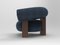 Cassette Armchair in Outdoor Tricot Dark Seafoam Fabric and Smoked Oak by Alter Ego for Collector, Image 3