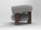 Cassette Armchair in Outdoor Tricot Grey Fabric and Smoked Oak by Alter Ego for Collector 3