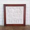 Vintage Carved Stone Wall Plaque in Frame, Image 1