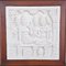 Vintage Carved Stone Wall Plaque in Frame 2