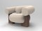 Cassette Armchair in Outdoor Tricot Linen Fabric and Smoked Oak by Alter Ego for Collector, Image 2