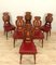 Renaissance Style Carved Dining Chairs, Set of 6, Image 1
