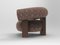 Cassette Armchair in Outdoor Yucca Terracotta Fabric and Smoked Oak by Alter Ego for Collector, Image 3