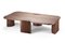 Contemporary Modern European Caravel Low Coffee Table in Walnut by Collector 1