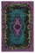 Tapis fait main en laine violette 1