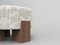 Cassette Pouf in Outside Kolymbetra Beige Fabric and Smoked Oak by Alter Ego for Collector, Image 2