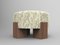 Cassette Pouf in Outside Talea Green Fabric and Smoked Oak by Alter Ego for Collector 1