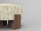 Cassette Pouf in Outside Talea Linen Fabric and Smoked Oak by Alter Ego for Collector, Image 2