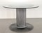 Mesa de comedor italiana de pedestal de cromo y vidrio de Verner Panton, años 70, Imagen 12