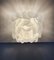 Murano Deckenlampe aus Geschnitztem Milchglas, 1990 10