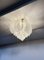 Murano Deckenlampe aus Geschnitztem Milchglas, 1990 8