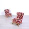 Venetian Baroque Style Armchairs in Damascus Fabric, 1940s, Set of 2, Image 5