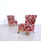 Venetian Baroque Style Armchairs in Damascus Fabric, 1940s, Set of 2, Image 8