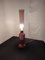 Lámpara de mesa vintage roja de Mazzega, años 60, Imagen 4