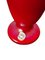 Lámpara de mesa vintage roja de Mazzega, años 60, Imagen 8