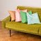 Mid-Century Extendable Sofa in Green, 1950s 5