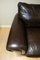 Three-Seater Brown Leather Sofa by Duresta Garrick 8