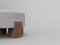 Cassette Pouf in Outside Tricot Grey Fabric and Smoked Oak by Alter Ego for Collector 2