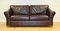 Abbey Two-Seater Sofa in Brown Leather from Marks & Spencer 1