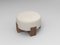 Cassette Pouf in Outside Tricot Off White Fabric and Smoked Oak by Alter Ego for Collector 3