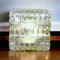 Large Mid-Century Square Clear Bubble Glass Flush Mount Lamp, 1970s, Image 5