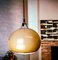 Dutch Mid-Century Modern Mushroom-Colored Acrylic Retractable Hanging Lamp attributed to Dijkstra, 1970s, Image 3