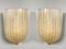 Italian Murano Wall Lamps from Barovier & Toso, 1970s, Set of 2 1