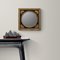 Vintage Round Ebony and Gold Leaf Wall Mirror, Italy 5