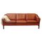 Dänisches Vintage 3-Sitzer Sofa aus Büffelleder von Mobelfabrik 2