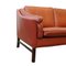 Dänisches Vintage 3-Sitzer Sofa aus Büffelleder von Mobelfabrik 3