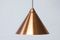 Mid-Century Swedish Copper Pendant Lamp by Uno & Östen Kristiansson for Luxus, 1960s 3