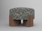 Cassette Pouf in Kvadrat Zero 0004 Fabric and Smoked Oak by Alter Ego for Collector 1